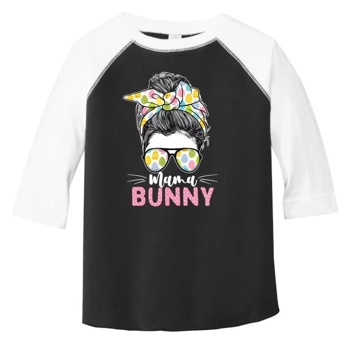 Mama Bunny - Leopard Sunglasses Easter Sunday Bunny Toddler Fine Jersey T-Shirt