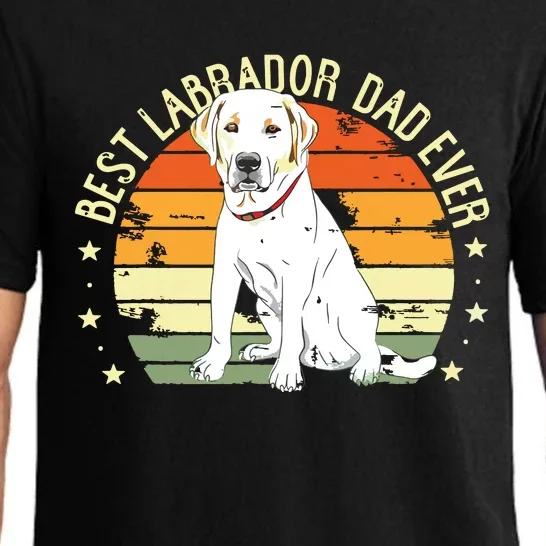 Men Best Labrador Dad Ever Retro Labrador Retriever Gifts Dog Pajama Set