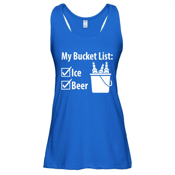 My Bucket List: Ice And Beer Gift Ladies Essential Flowy Tank