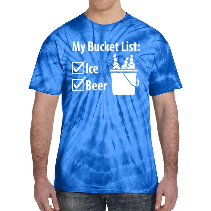 My Bucket List: Ice And Beer Gift Tie-Dye T-Shirt