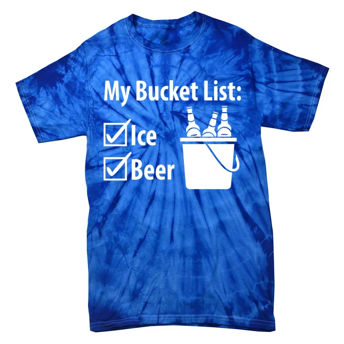 My Bucket List: Ice And Beer Gift Tie-Dye T-Shirt