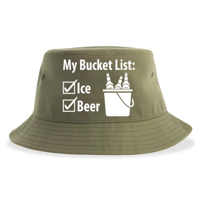 My Bucket List: Ice And Beer Gift Sustainable Bucket Hat