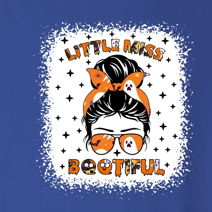 Messy Bun Little Miss Bootiful Boo Halloween Costume Cool Gift Toddler Long Sleeve Shirt