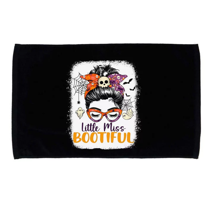 Messy Bun Little Miss Bootiful Boo Halloween Microfiber Hand Towel