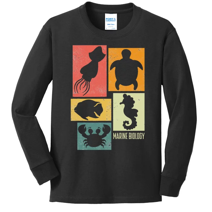 Marine Biology Marine Biologist Kids Long Sleeve Shirt