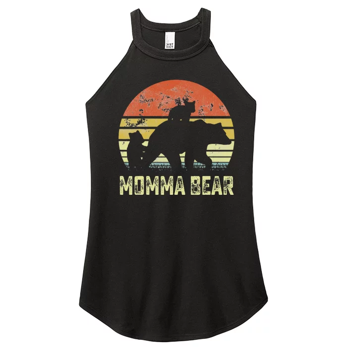 Momma Bear Matching Family Cub 2 Mother's Day Women’s Perfect Tri Rocker Tank