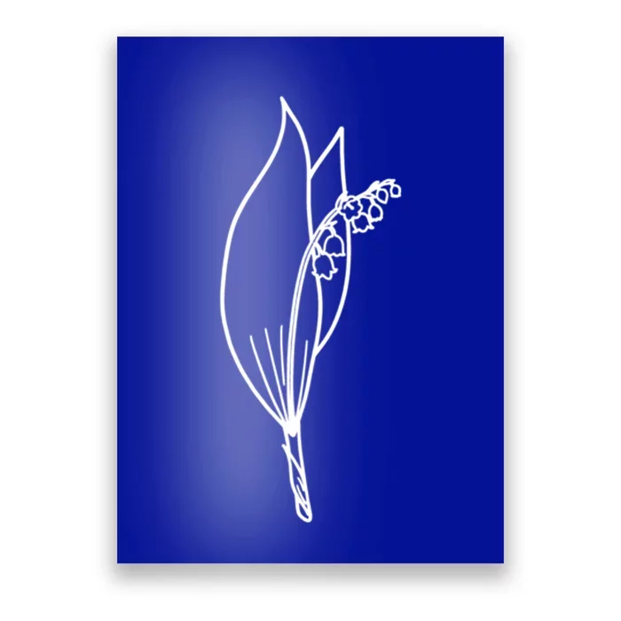 May Birth Month Flower Lily Of The Valley Minimalist Gift Poster