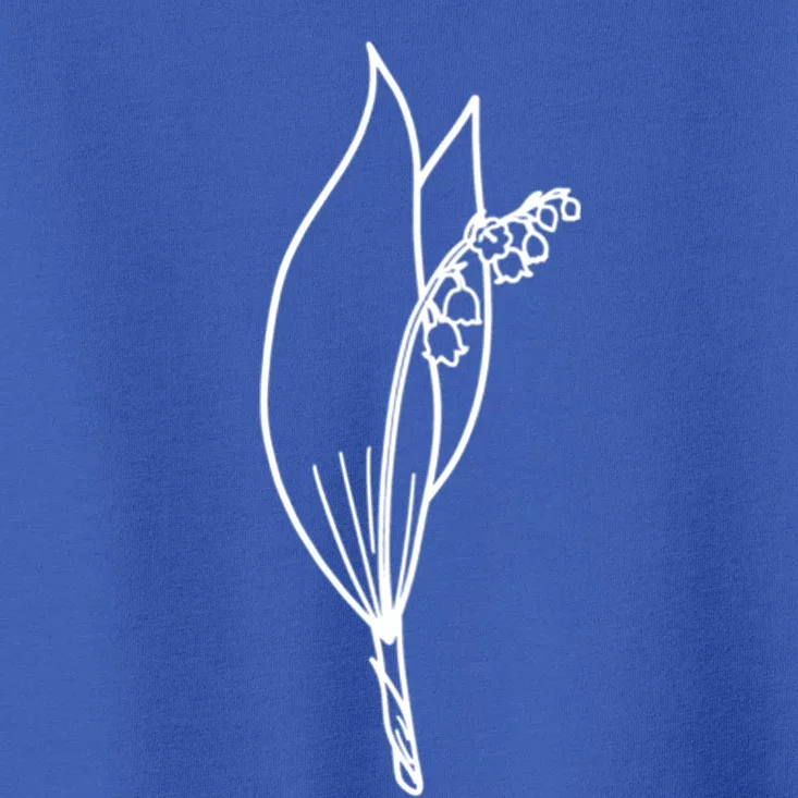 May Birth Month Flower Lily Of The Valley Minimalist Gift Toddler T-Shirt