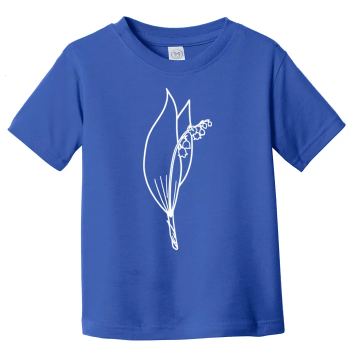 May Birth Month Flower Lily Of The Valley Minimalist Gift Toddler T-Shirt