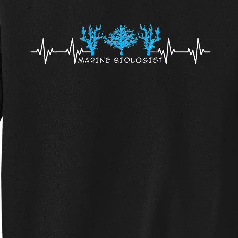 Marine Biologist Marine Biology Heartbeat Sweatshirt