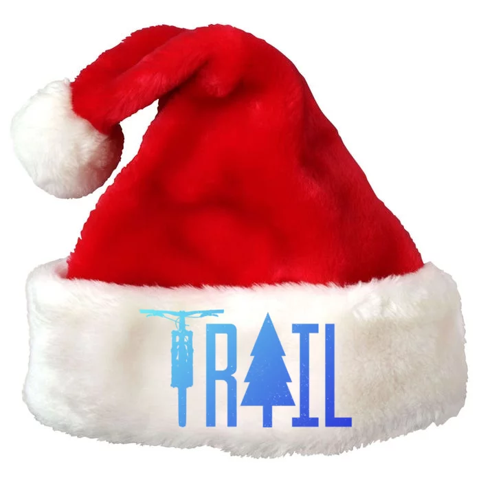 Mountain Bike Mtb Downhill Biking Cycling Biker Gift Cool Gift Premium Christmas Santa Hat