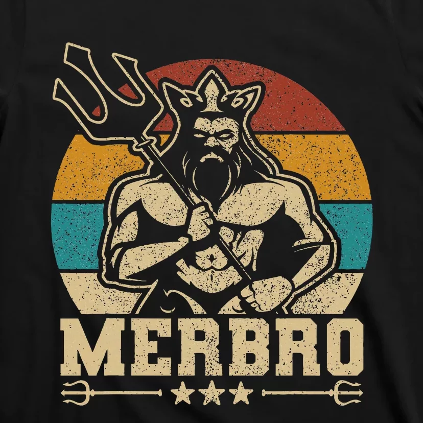 Merbro Brother Mermaid Bro Birthday Costume Party Outfit T-Shirt