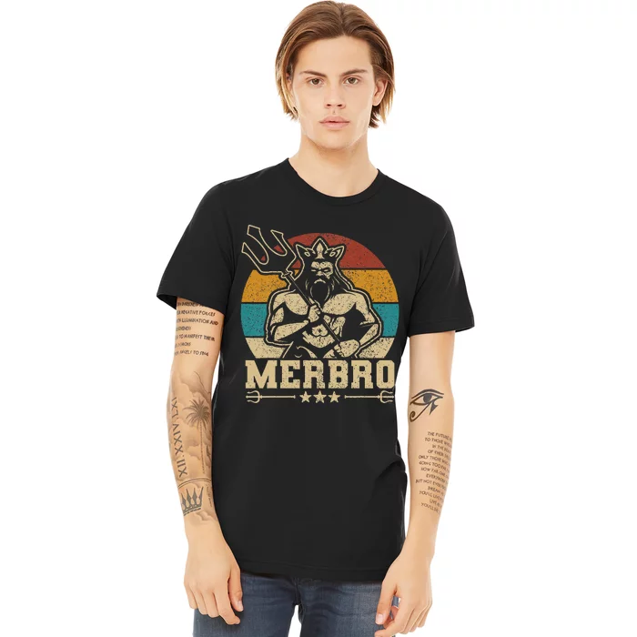 Merbro Brother Mermaid Bro Birthday Costume Party Outfit Premium T-Shirt