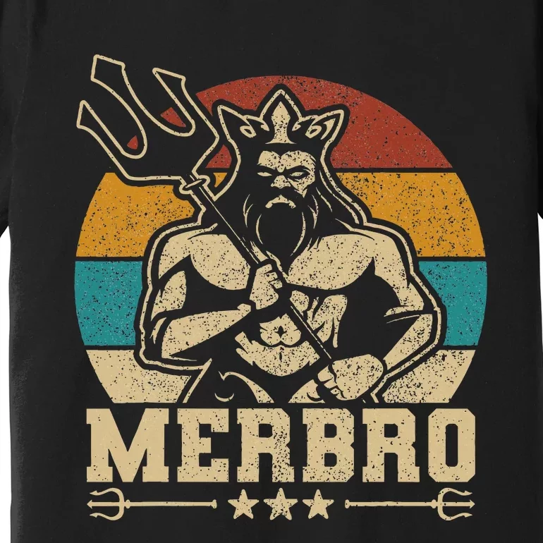 Merbro Brother Mermaid Bro Birthday Costume Party Outfit Premium T-Shirt