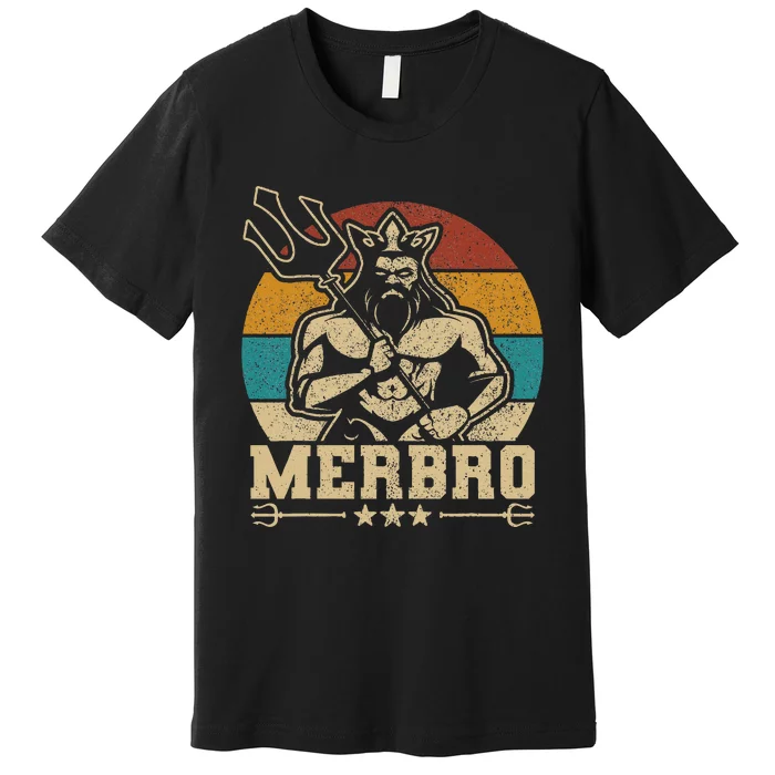 Merbro Brother Mermaid Bro Birthday Costume Party Outfit Premium T-Shirt