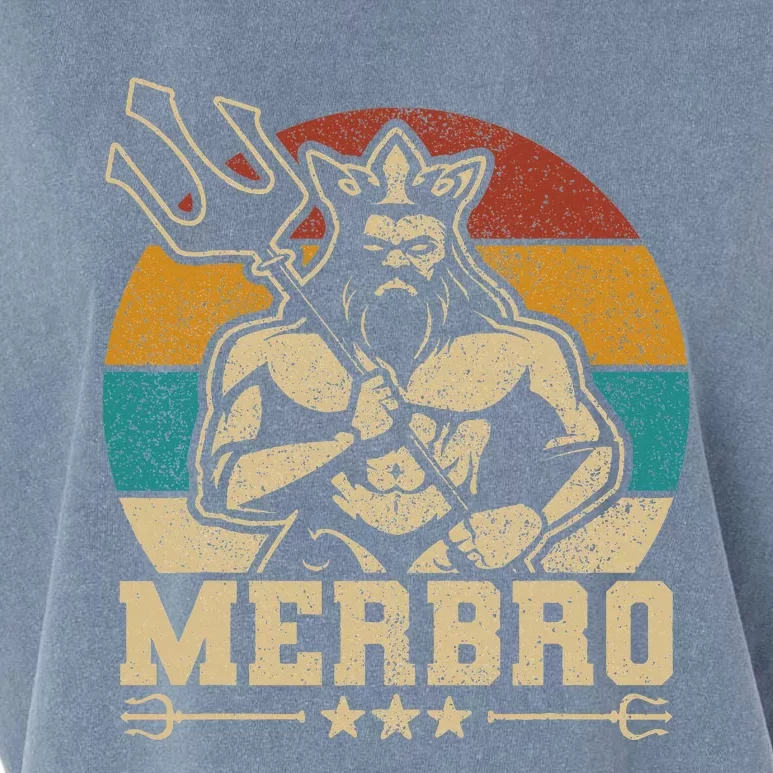 Merbro Brother Mermaid Bro Birthday Costume Party Outfit Garment-Dyed Women's Muscle Tee