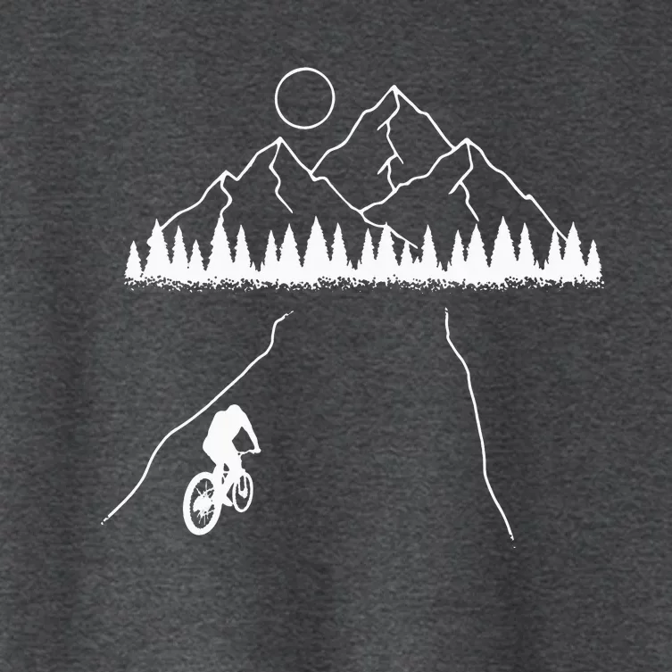 Mountain Biking MTB Cycling Bicycle Bike Cyclist Biker Gift Women's Crop Top Tee