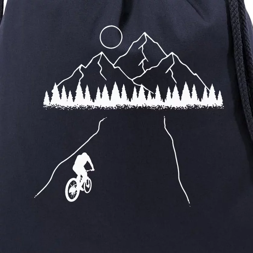 Mountain Biking MTB Cycling Bicycle Bike Cyclist Biker Gift Drawstring Bag