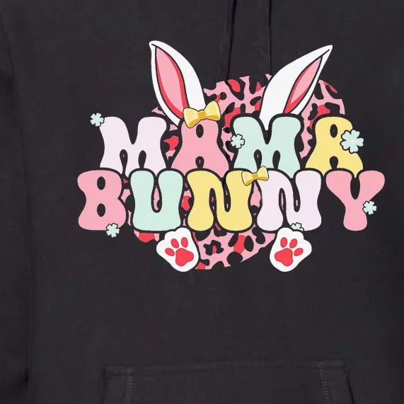 Mama Bunny Matching Family Easter Pregnancy Mom Baby Premium Hoodie