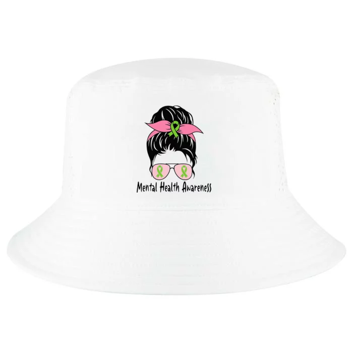 Messy Bun Mental Health Matters Gift Mental Health Awareness Cool Comfort Performance Bucket Hat