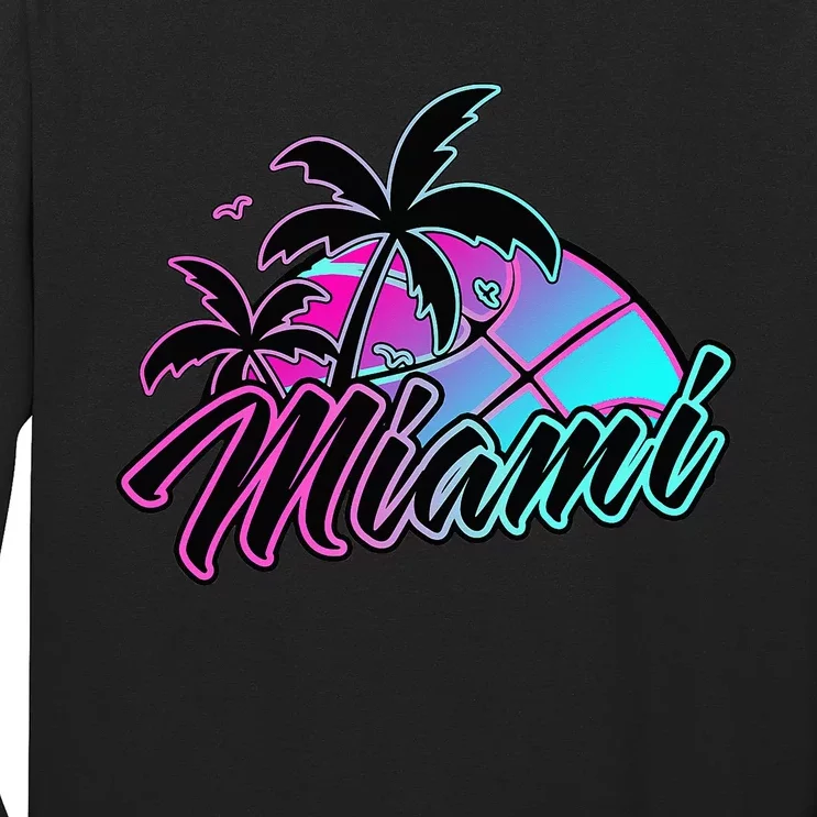 Miami Basketball Merch Gift Long Sleeve Shirt