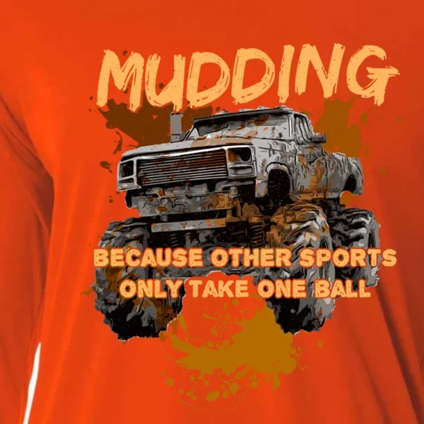 Mud Bogging Mudding Mud Racing Fan Gift Cooling Performance Long Sleeve Crew