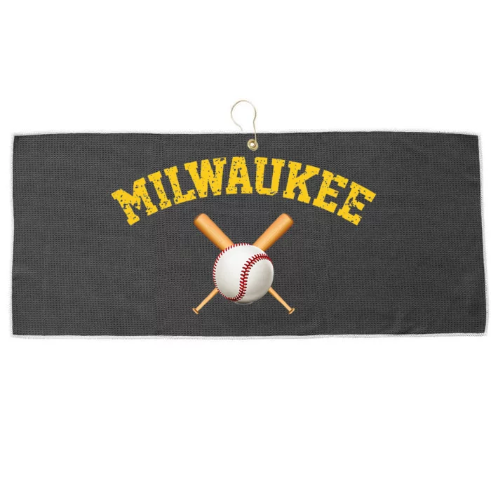 Milwaukee Baseball Large Microfiber Waffle Golf Towel