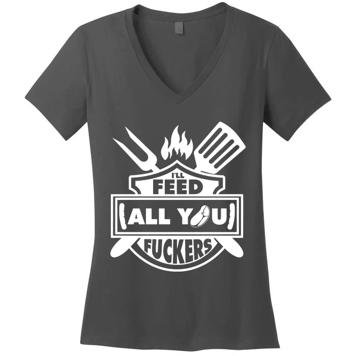 Master Bbq Women's V-Neck T-Shirt