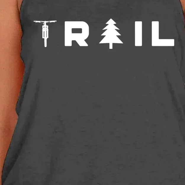 Mountain Bike MTB T TRAIL Mountain Bike Women's Knotted Racerback Tank