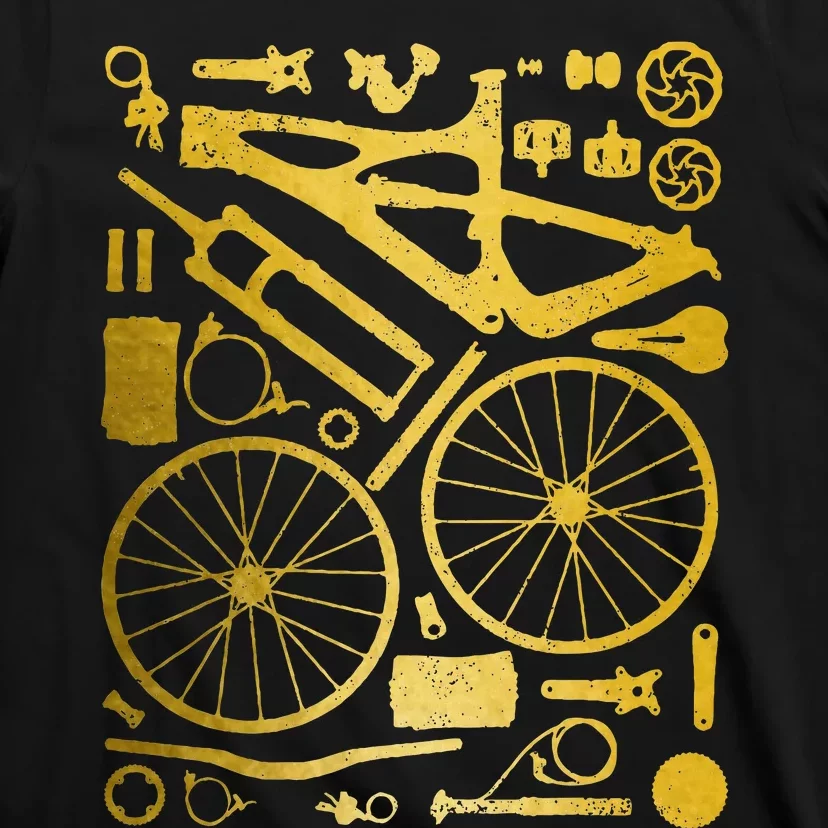 Mountain Bike Mtb Cycling Bicycle Parts Mountain Biker T-Shirt