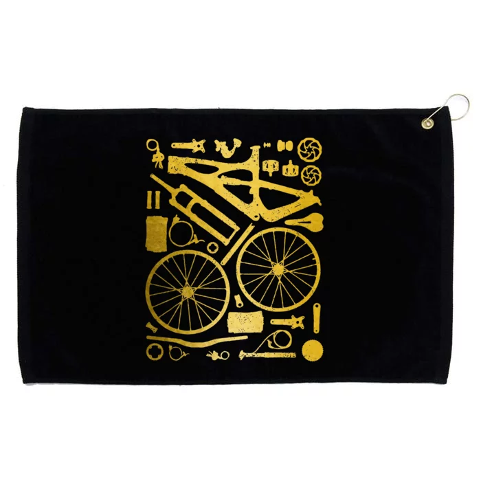 Mountain Bike Mtb Cycling Bicycle Parts Mountain Biker Grommeted Golf Towel