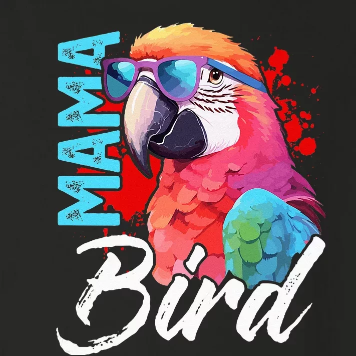 Mama Bird Macaw Mother Mama Red Green Macaw Toddler Long Sleeve Shirt