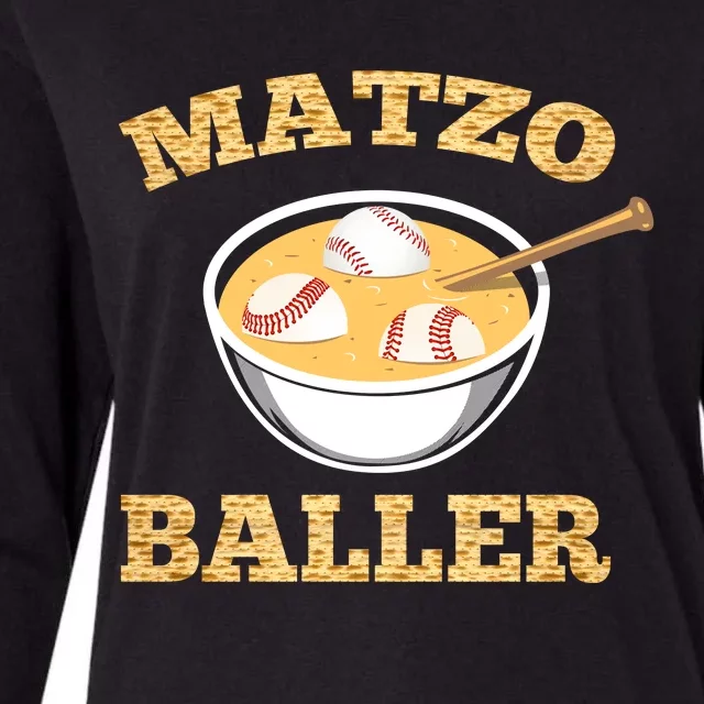 Matzo Baller Womens Cotton Relaxed Long Sleeve T-Shirt