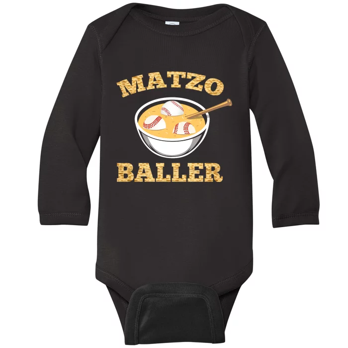 Matzo Baller Baby Long Sleeve Bodysuit