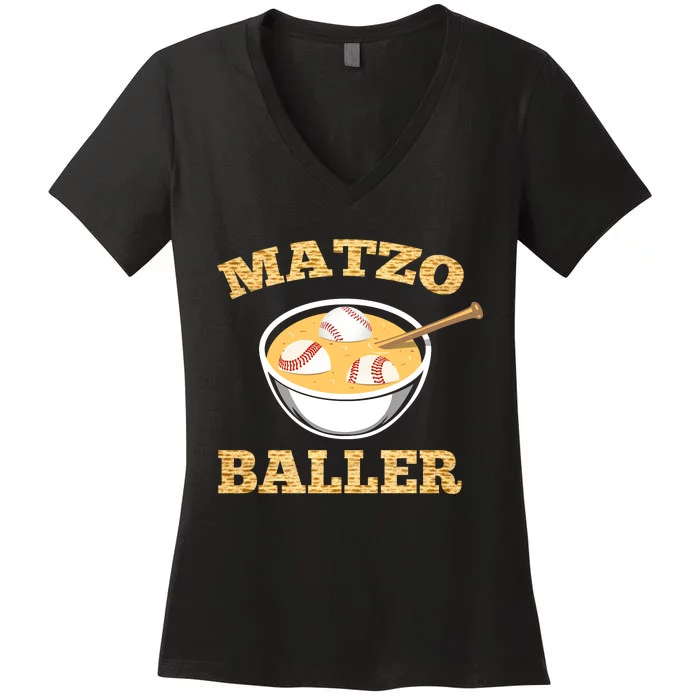 Matzo Baller Women's V-Neck T-Shirt