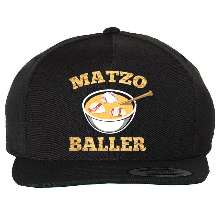 Matzo Baller Wool Snapback Cap