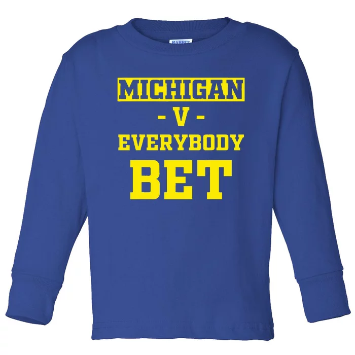 Michigan BET Michigan BET Toddler Long Sleeve Shirt