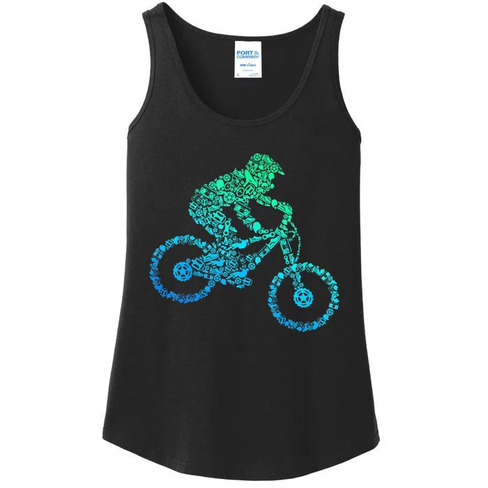 Mountain Bike MTB Downhill Biking Cycling Biker Ladies Essential Tank