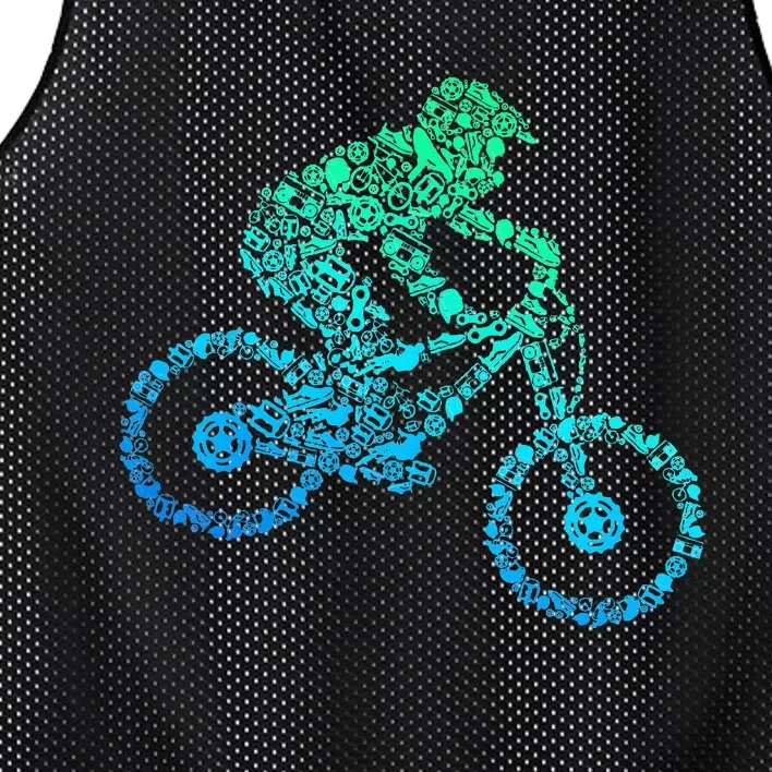 Mountain Bike MTB Downhill Biking Cycling Biker Mesh Reversible Basketball Jersey Tank