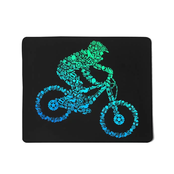 Mountain Bike MTB Downhill Biking Cycling Biker Mousepad