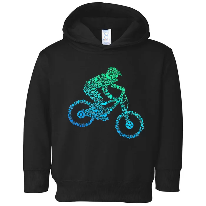 Mountain Bike MTB Downhill Biking Cycling Biker Toddler Hoodie