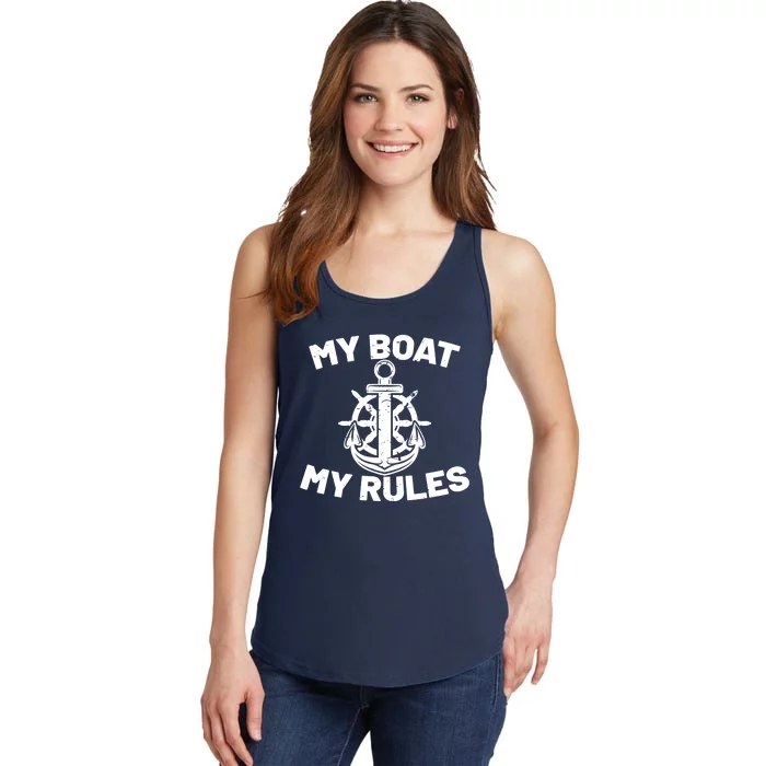 My Boat My Rules - Funny Captain Cruise Gift Ladies Essential Tank