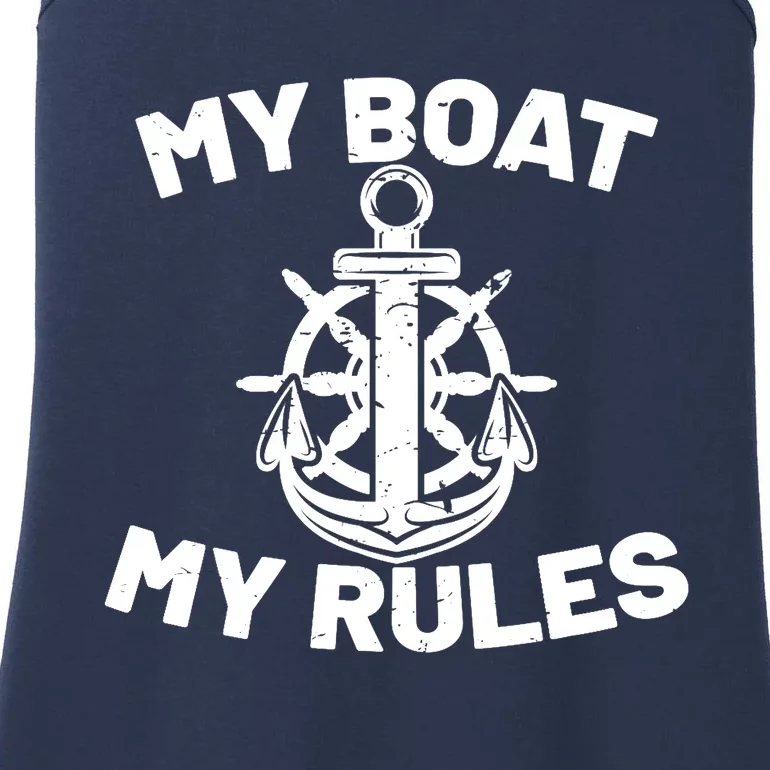 My Boat My Rules - Funny Captain Cruise Gift Ladies Essential Tank