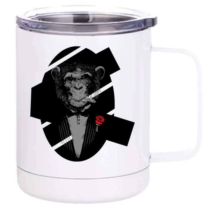 Monkey Business Front & Back 12oz Stainless Steel Tumbler Cup