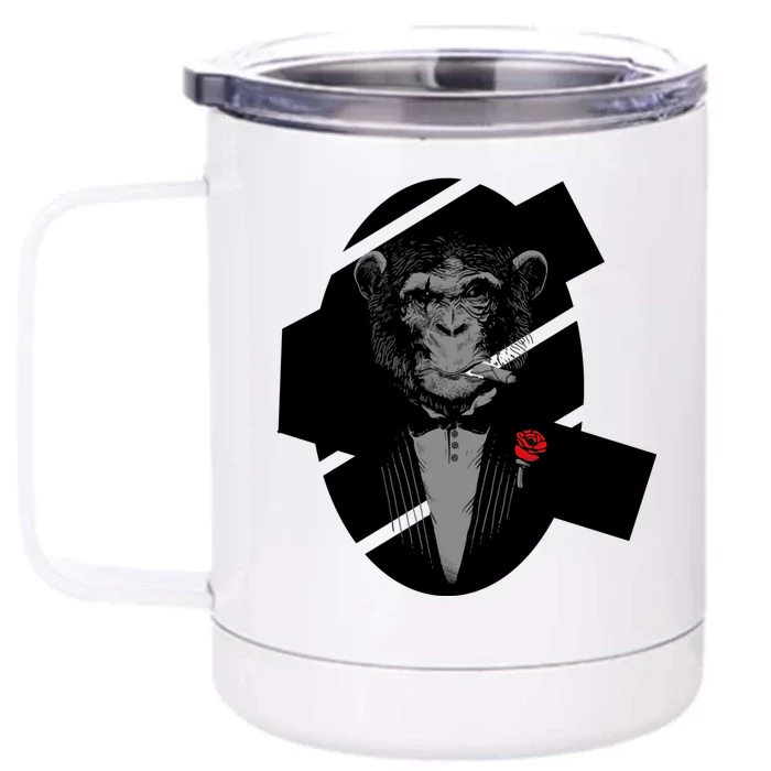 Monkey Business Front & Back 12oz Stainless Steel Tumbler Cup