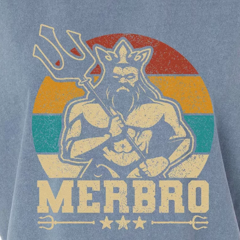 Merbro Brother Mermaid Bro Birthday Costume Tee Party Outfit (1) Garment-Dyed Women's Muscle Tee