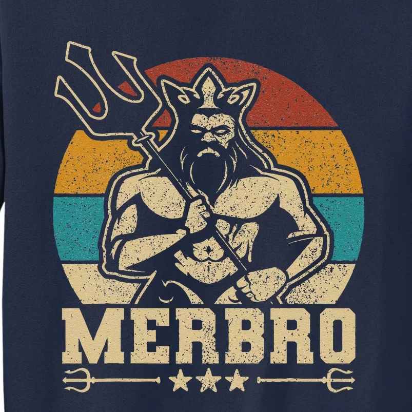 Merbro Brother Mermaid Bro Birthday Costume Tee Party Outfit (1) Tall Sweatshirt