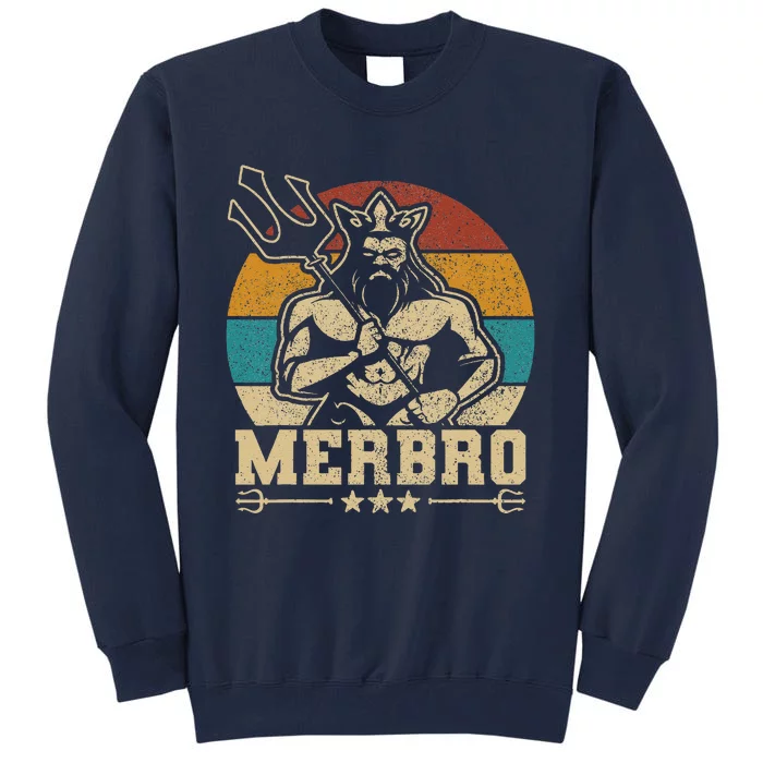 Merbro Brother Mermaid Bro Birthday Costume Tee Party Outfit (1) Tall Sweatshirt