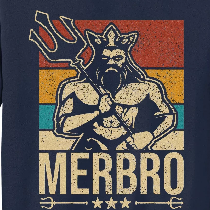 Merbro Brother Mermaid Bro Birthday Costume Tee Party Outfit Tall Sweatshirt