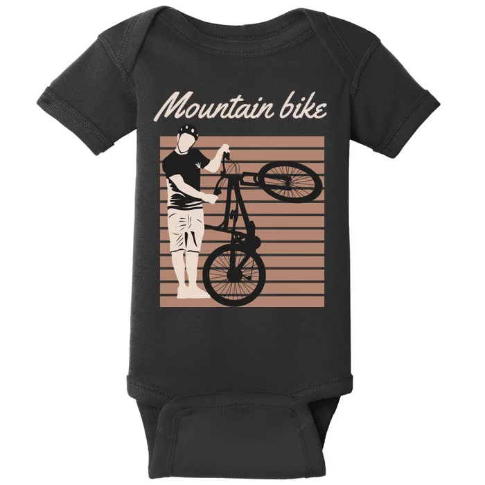 Mountain Bike Baby Bodysuit